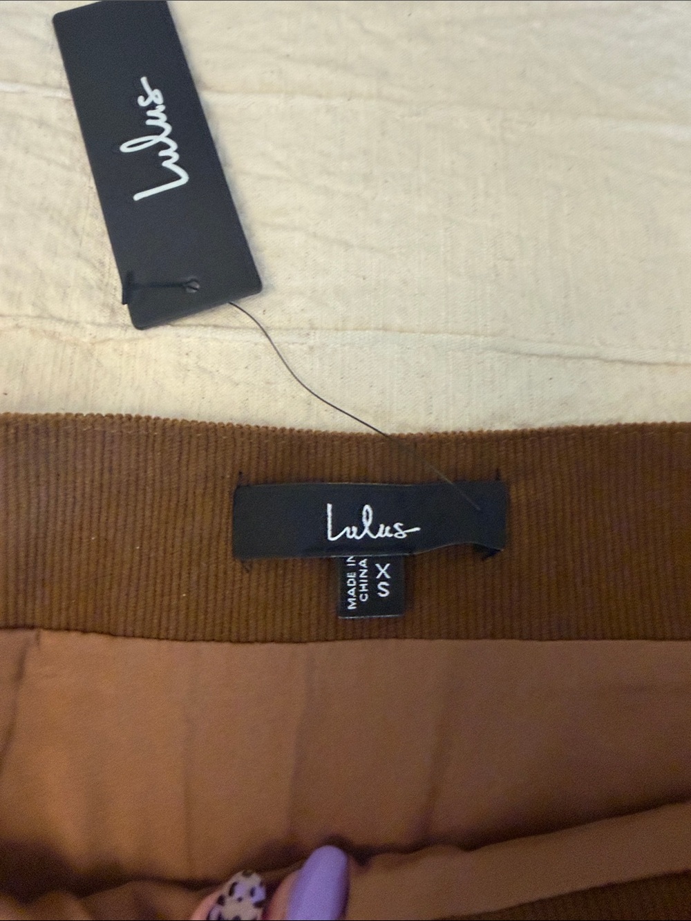 Lulu's Chocolate Brown Corduroy Mini Skirt - Picture 3 of 5